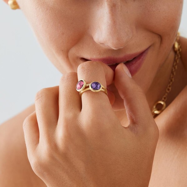 Marco Bicego Pink Tourmaline and Diamonds ring - Image 2