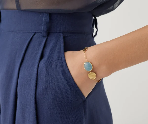 Marco Bicego Lunaria Aquamarine bracelet - Image 2