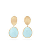 Marco Bicego Lunaria Gold Aquamarine Earrings