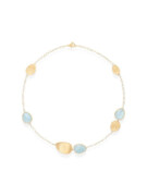 Marco Bicego Lunaria Gold Aquamarine Necklace