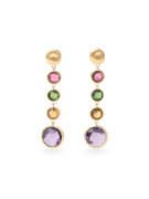 Marco Bicego Jaipur Earrings - Yellow Gold Multicoloured Drop Earrings