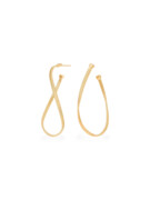 Marrakech Twisted gold earrings