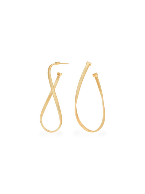 Marrakech Twisted gold earrings