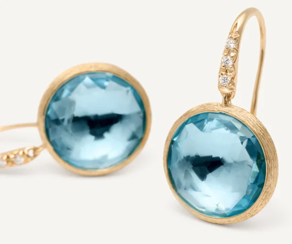 Marco Bicego Jaipur - Blue Topaz and Diamond earrings - Image 3