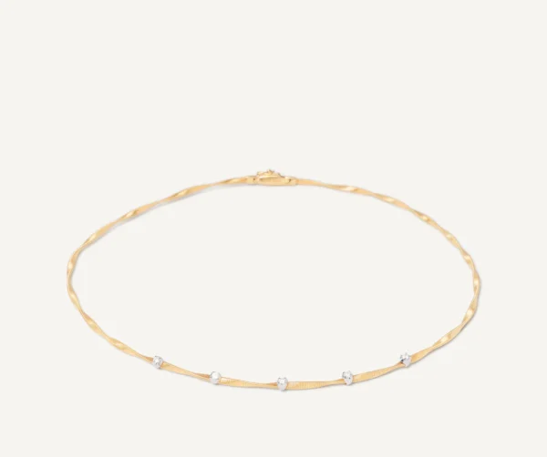 Marrakech yellow gold diamond necklace - Image 4