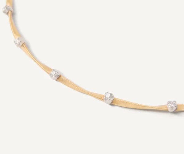 Marrakech yellow gold diamond necklace - Image 3