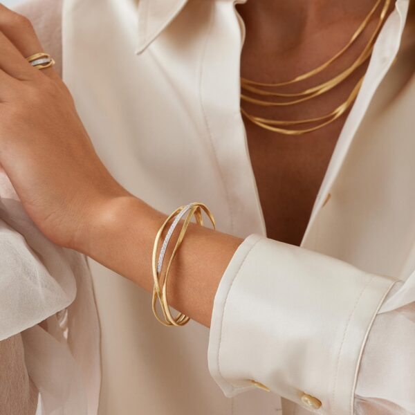 Marrakech three-strand diamond bracelet - Image 2