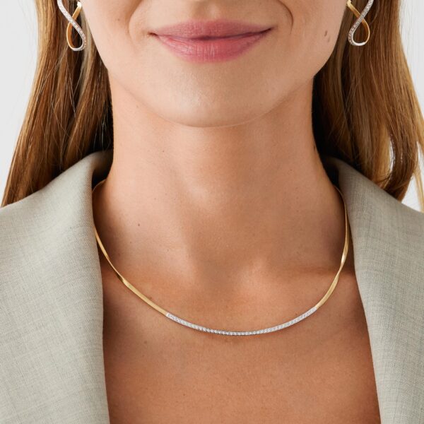 Marrakech yellow gold diamond necklace - Image 2