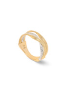 Marrakech yellow gold ring with diamonds