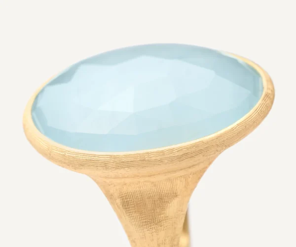 Lunaria Gold ring with Aquamarine - Image 3