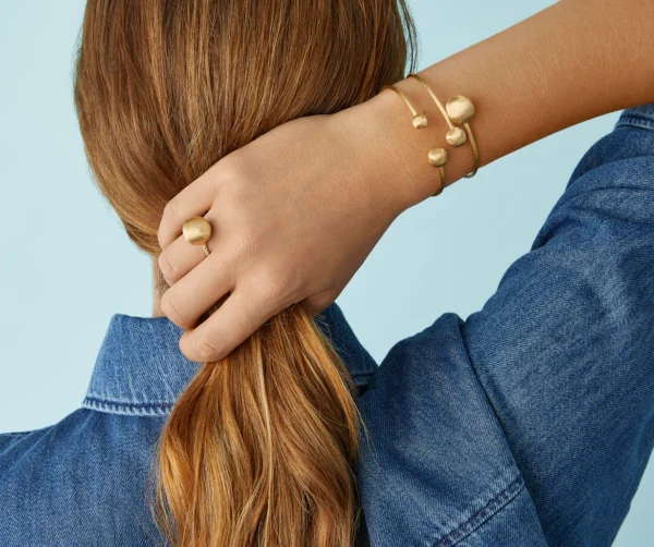Africa gold bangle Bracelet - Image 2