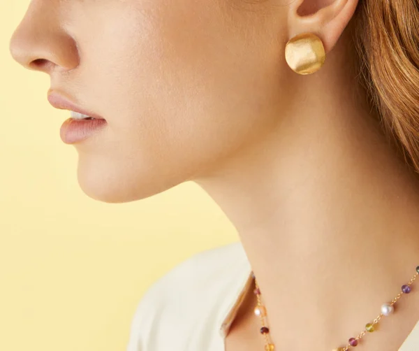 Africa Gold stud earrings - Image 2
